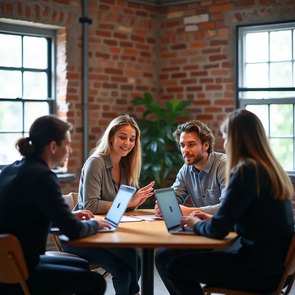 Modern office workspace